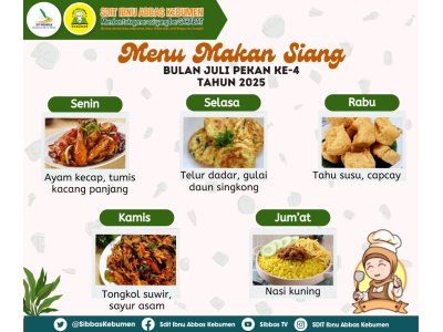 Menu Bulan Juli 2025