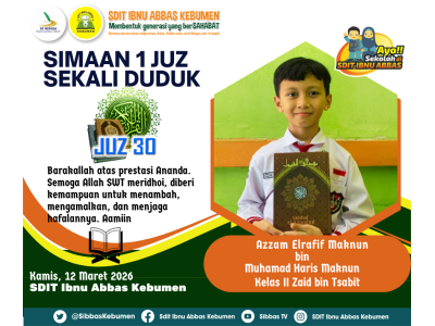 Simaan Juz 30 Maret 2026