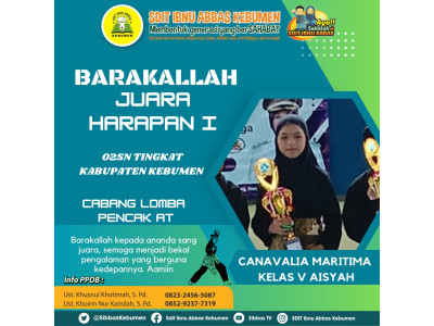 Juara O2SN Cabor Pencak Silat Kabupaten Kebumen 2024